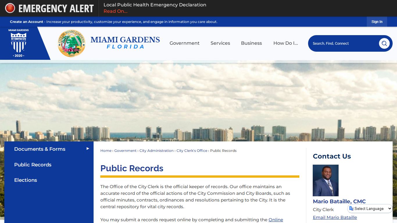Public Records | Miami Gardens, FL